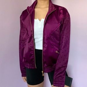 Satin reflective bomber Campion jacket